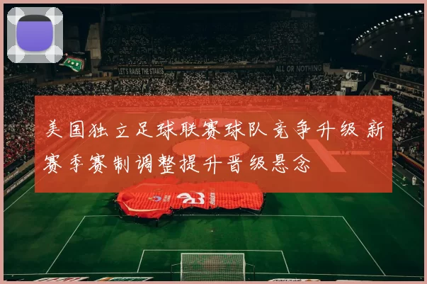 美国独立足球联赛球队竞争升级 新赛季赛制调整提升晋级悬念